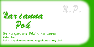 marianna pok business card